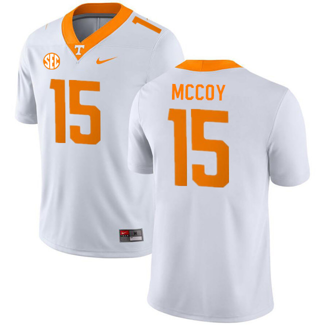 Tennessee Volunteers #15 Bru McCoy College Football Jerseys Stitched Sale-White